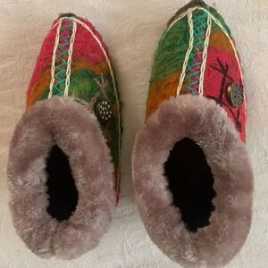 Slippers Hand Crafted Felted Wool Shoes  Baby Kid